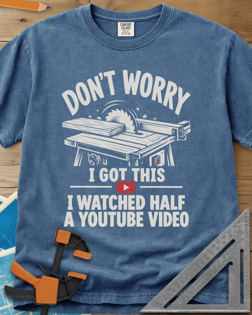 YouTube Video - Premium Heavyweight Tee — blue_jean
