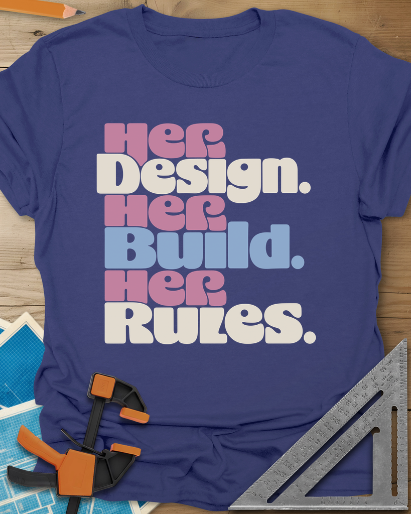 Her Rules Tee — metro_blue
