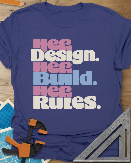 Her Rules Tee — metro_blue