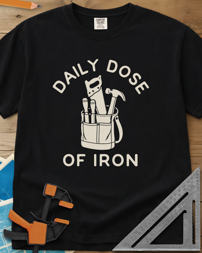 Daily Dose - Premium Heavyweight Tee — black
