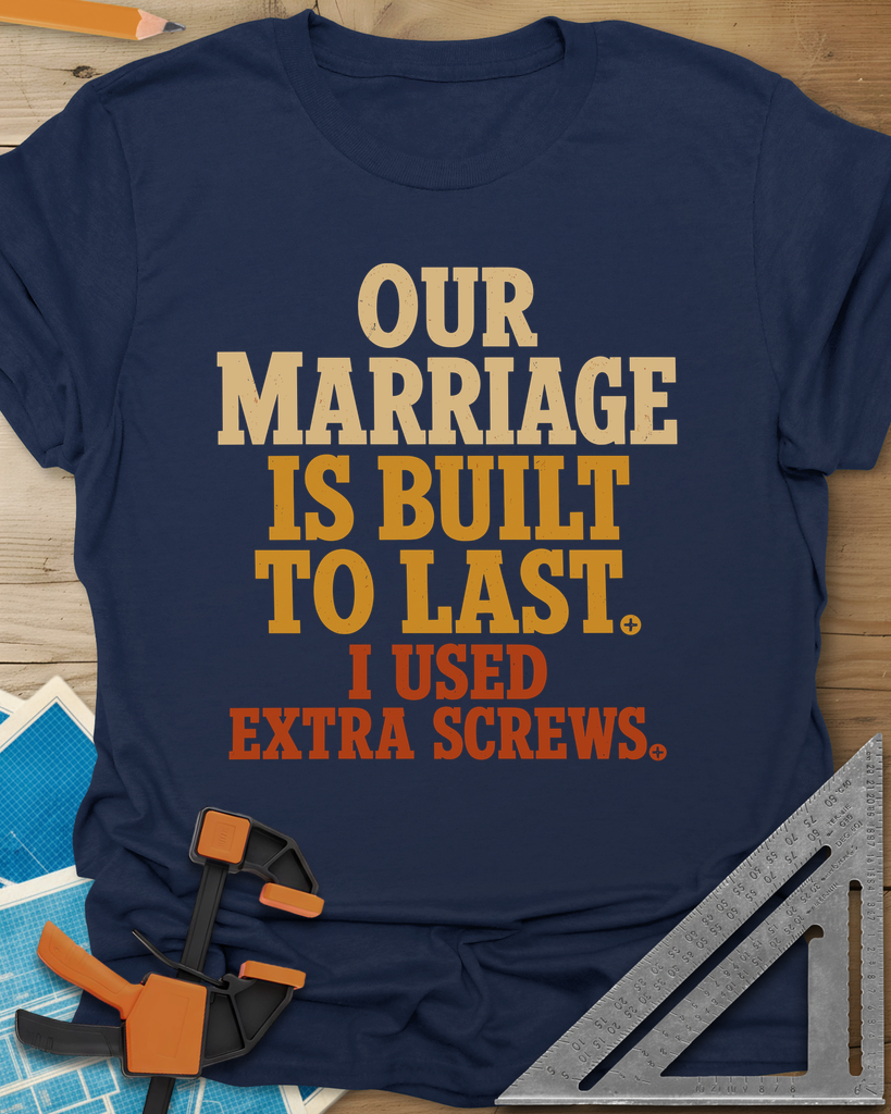 Extra Screws Tee — navy