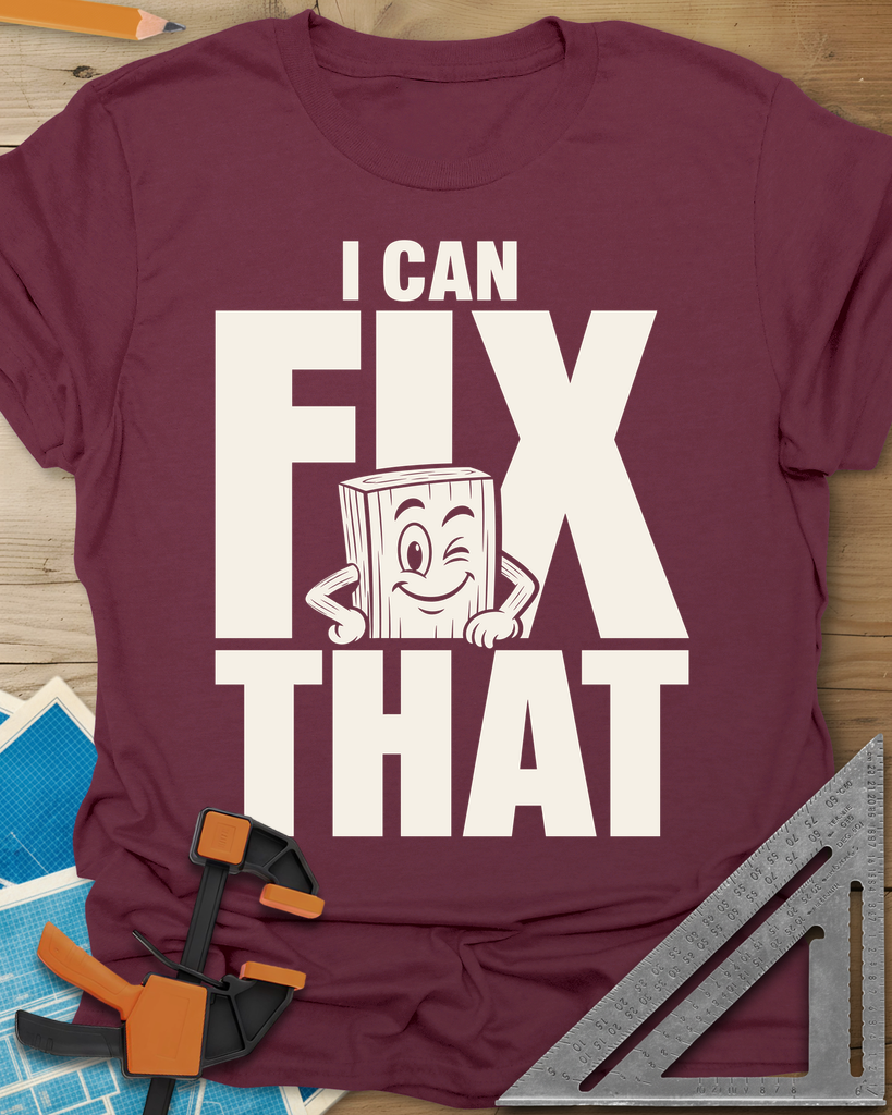 Fix That Tee — maroon