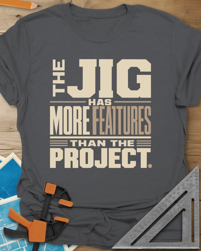 Feature Jig Tee — charcoal
