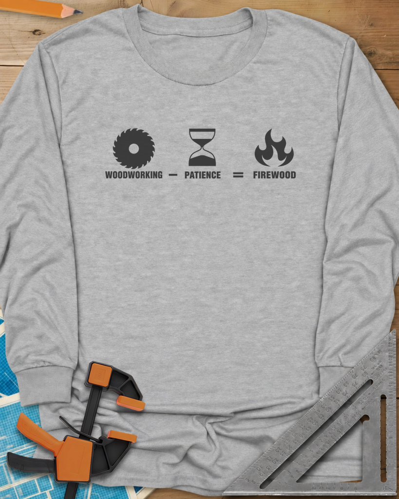 Patience Firewood Long Sleeve Tee — sport_grey