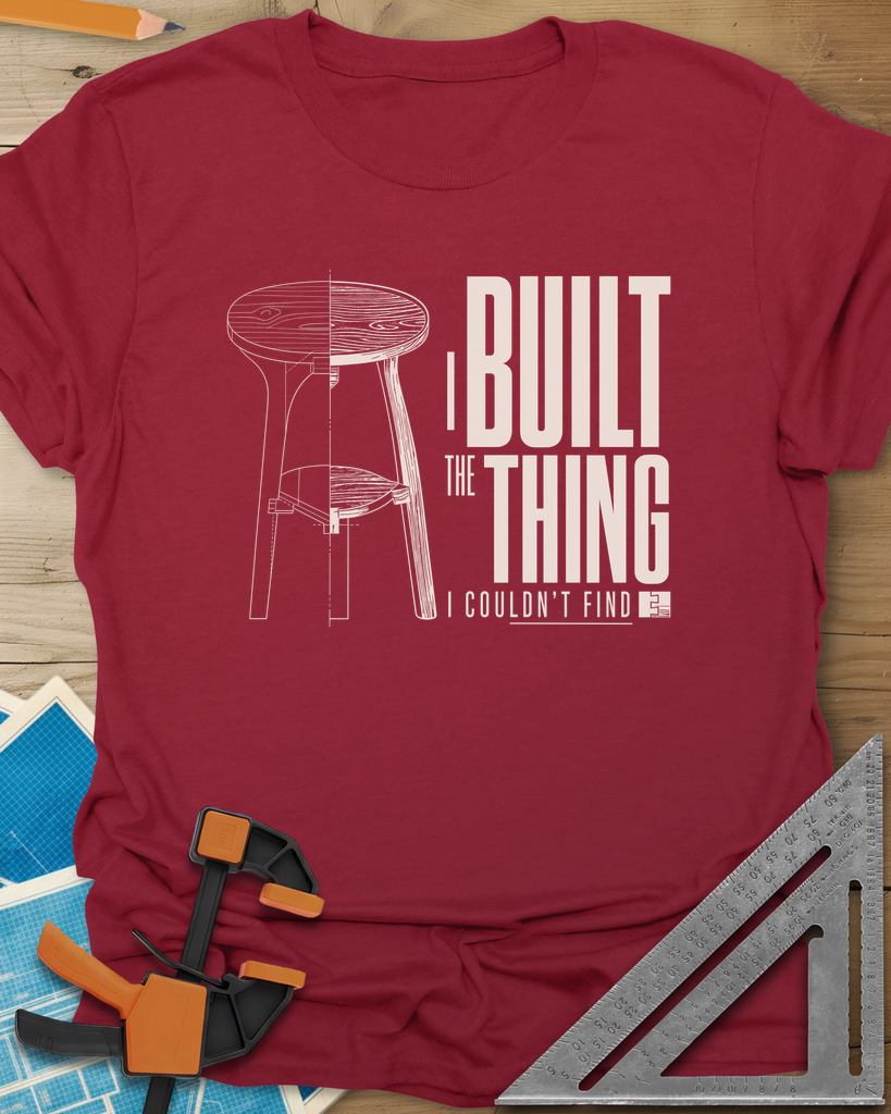 Built The Thing Tee — cardinal_red