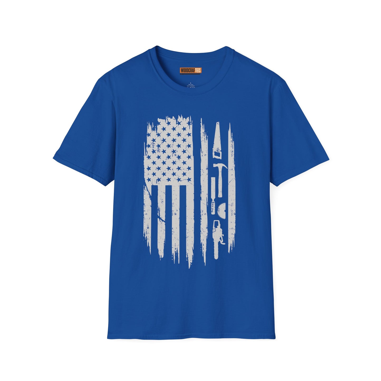 Patriotic Woodworker Flag Tee