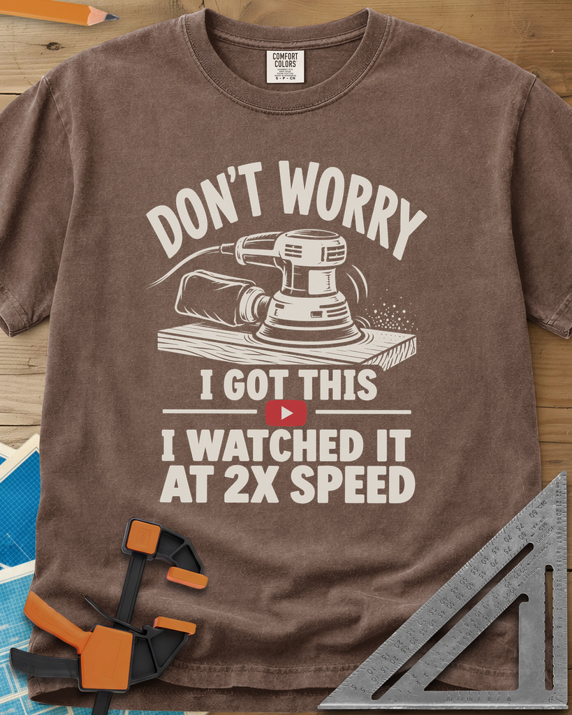 2x Speed - Premium Heavyweight Tee — espresso