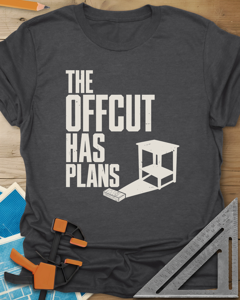 Offcut Plans Tee — dark_heather_grey
