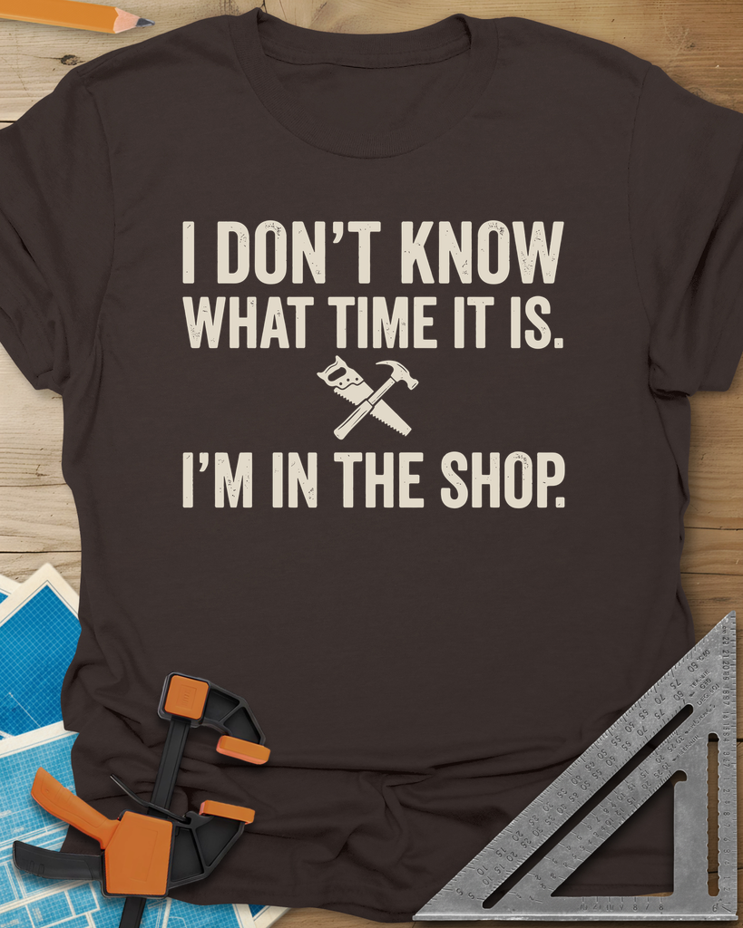 I Don't Know What Time It Is Tee — dark_chocolate