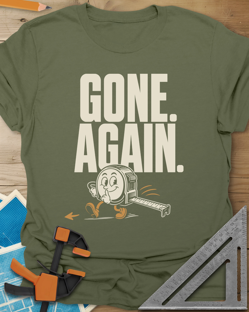 Gone Again Tee — military_green