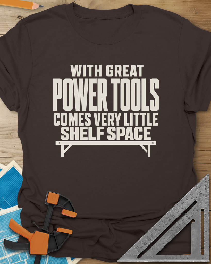 With Great Power Tools Tee — dark_chocolate