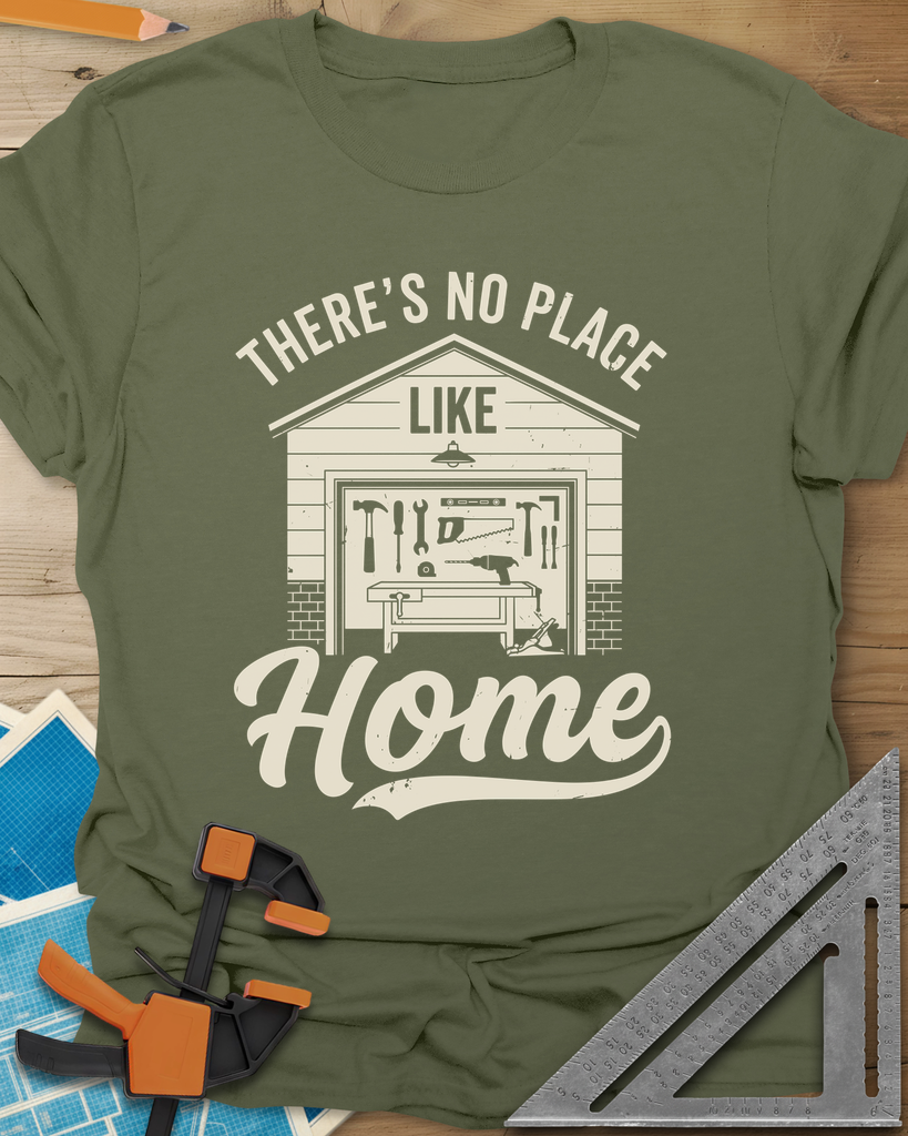 No Place Like Home Tee — military_green