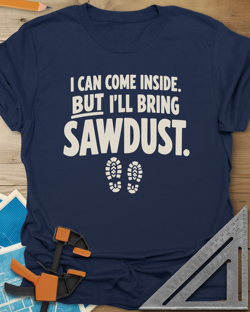 I'll Bring Sawdust Tee — navy
