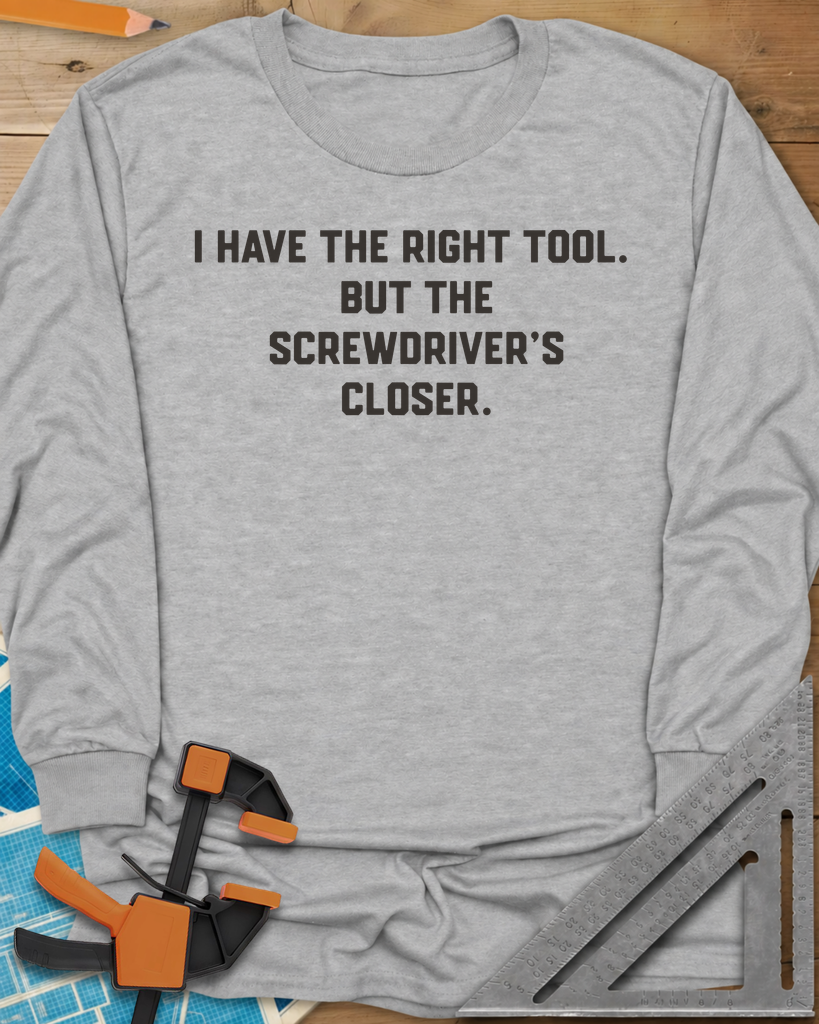 Right Tool Long Sleeve Tee — sport_grey