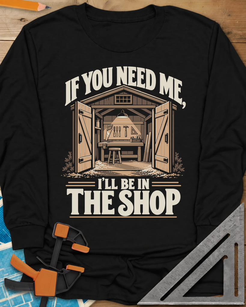 In The Shop Long Sleeve Tee — black