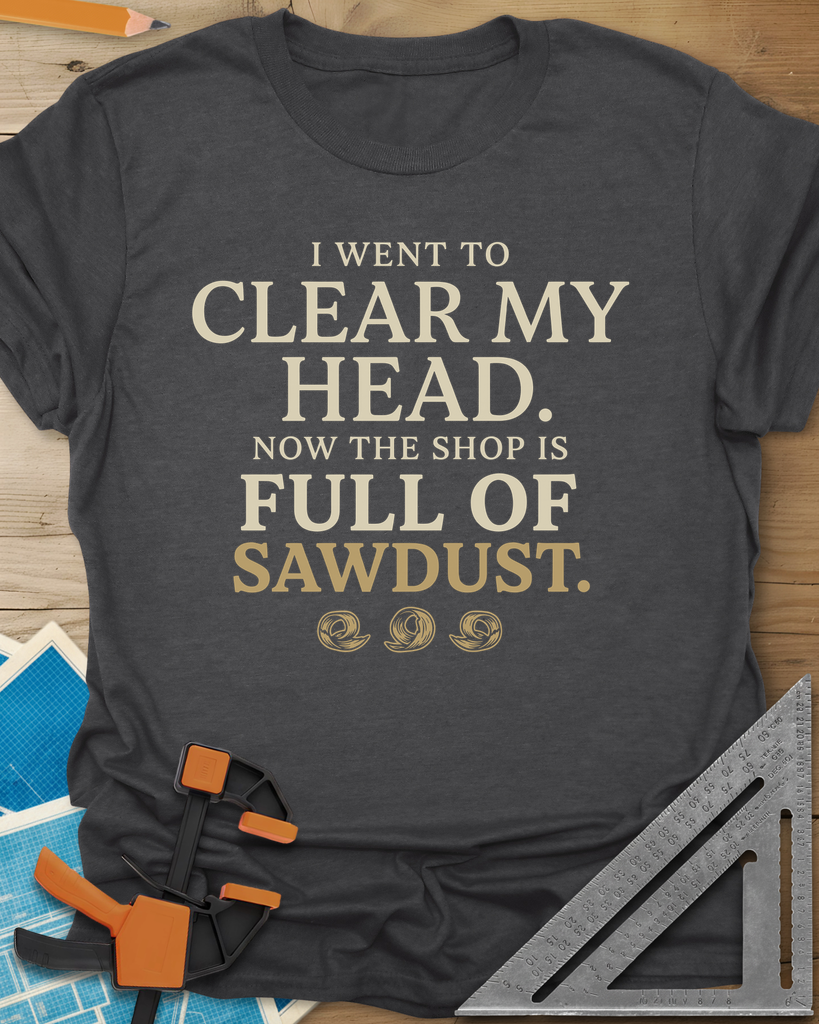 Went To Clear My Head Tee — dark_heather_grey