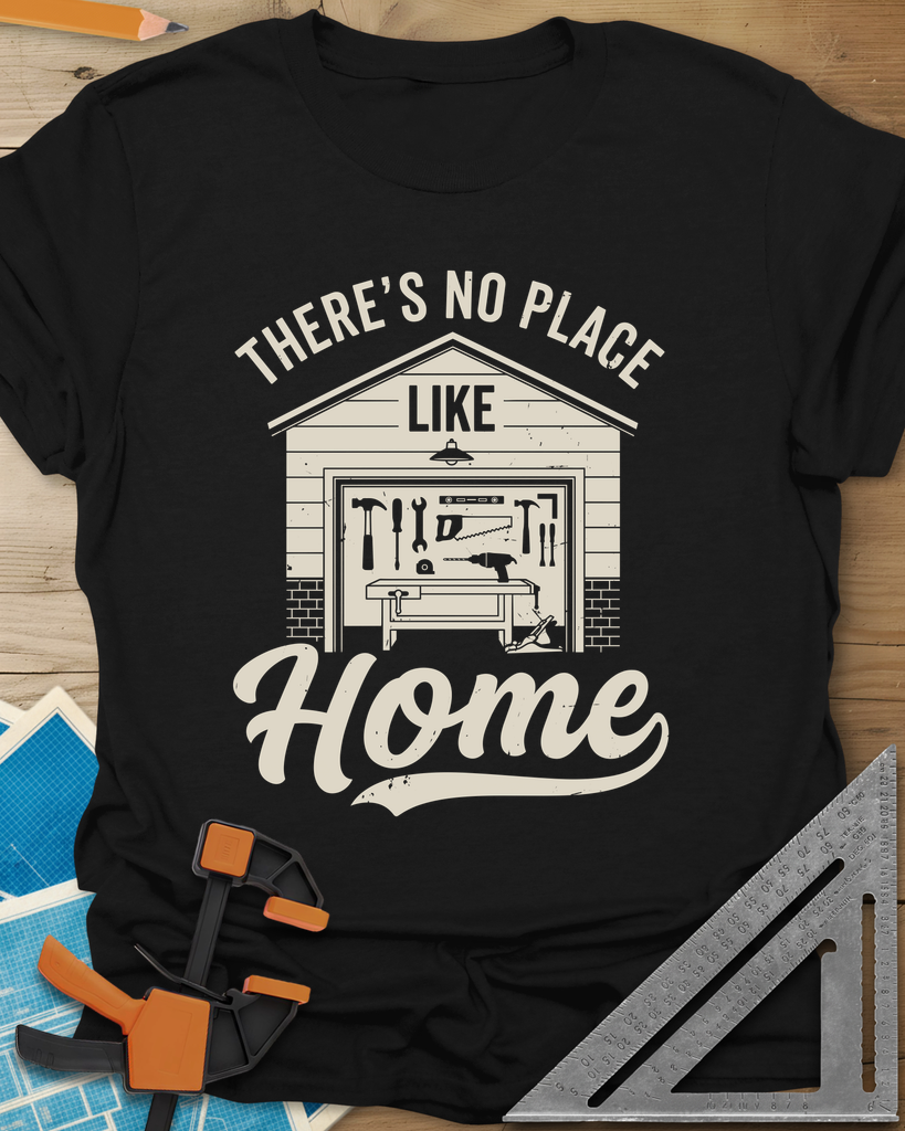 No Place Like Home Tee — black