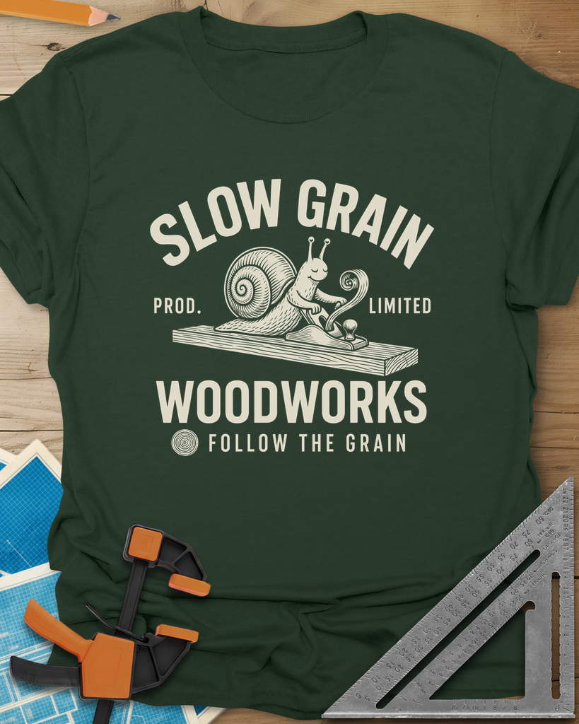 Slow Grain Tee — forest_green