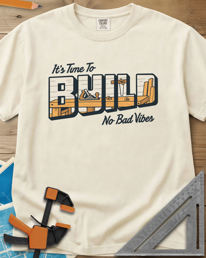 Build Time - Premium Heavyweight Tee — ivory