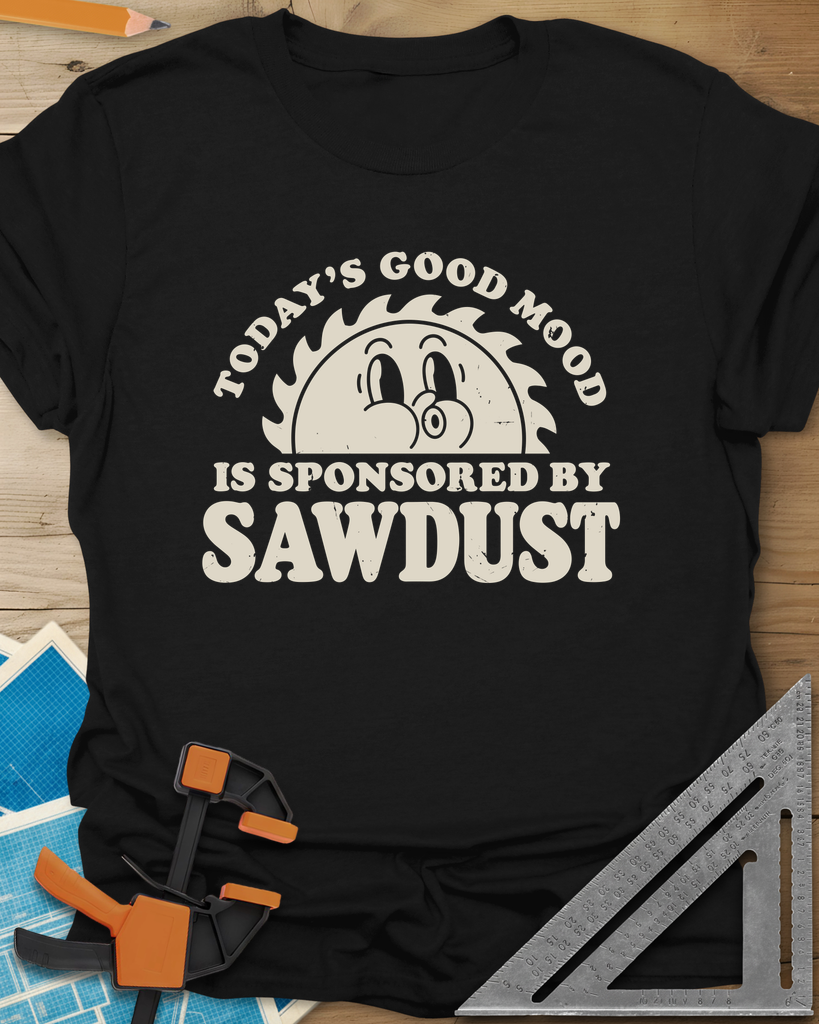 Sawdust Mood Tee — black