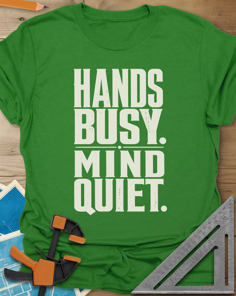 Busy Hands Tee — irish_green
