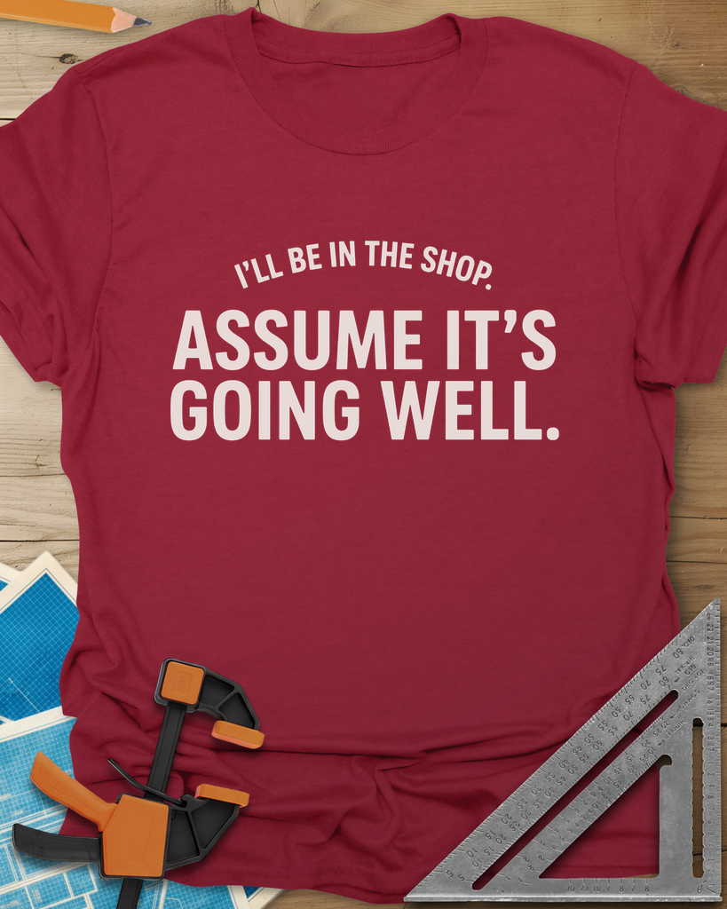 Assume It's Going Well Tee — cardinal_red