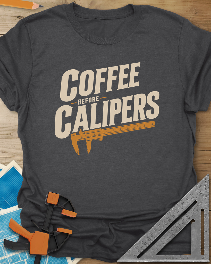 Coffee First Tee — dark_heather_grey