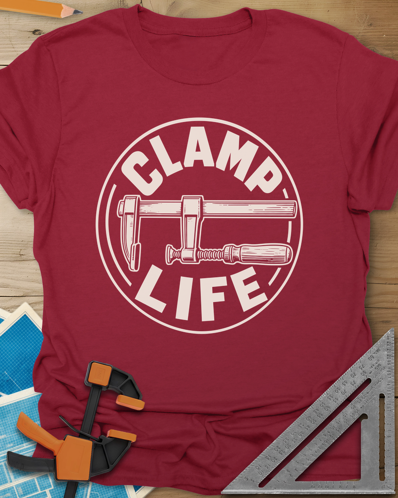 Clamp Life Tee — cardinal_red