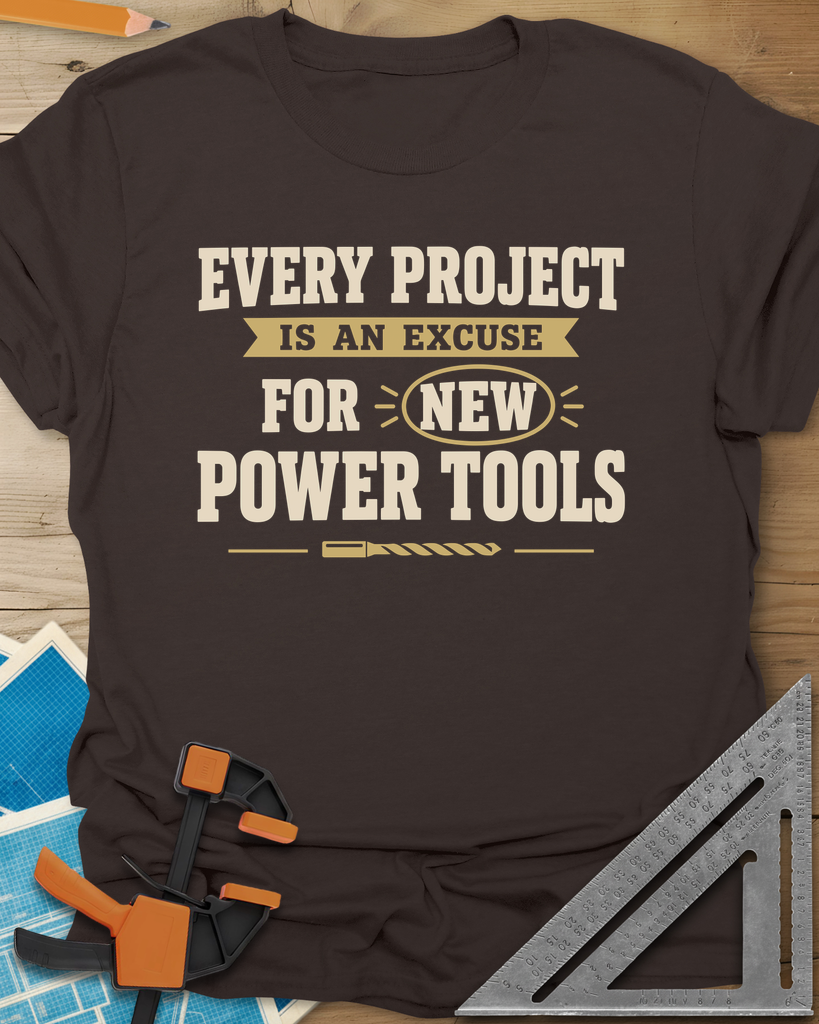 Every Project Is An Excuse Tee — dark_chocolate