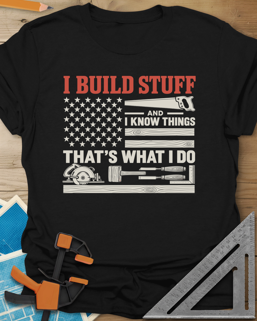 Build & Know Tee — black
