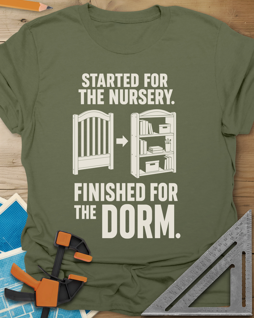 Nursery To Dorm Tee — military_green