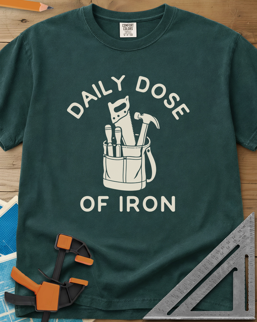 Daily Dose - Premium Heavyweight Tee — blue_spruce