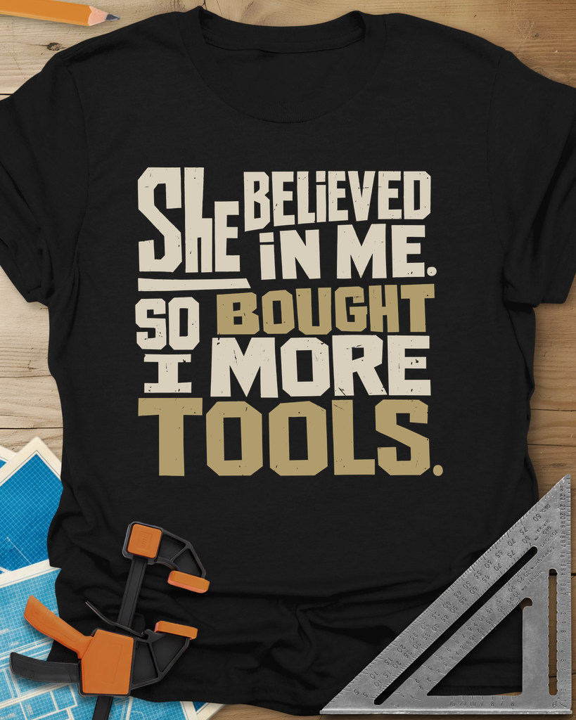 More Tools Tee — black