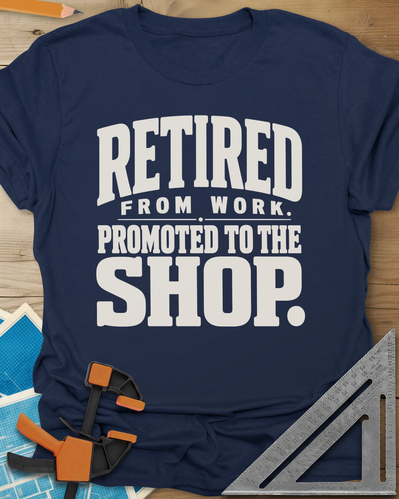 Retired Promoted Tee — navy