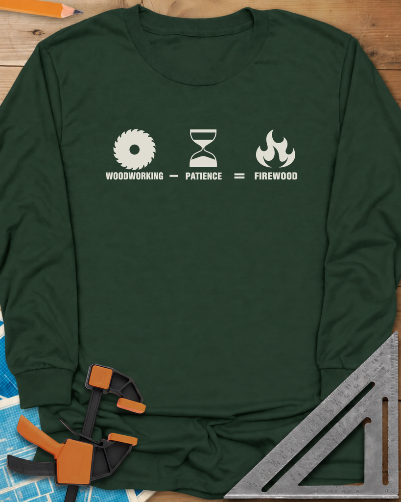 Patience Firewood Long Sleeve Tee — forest_green