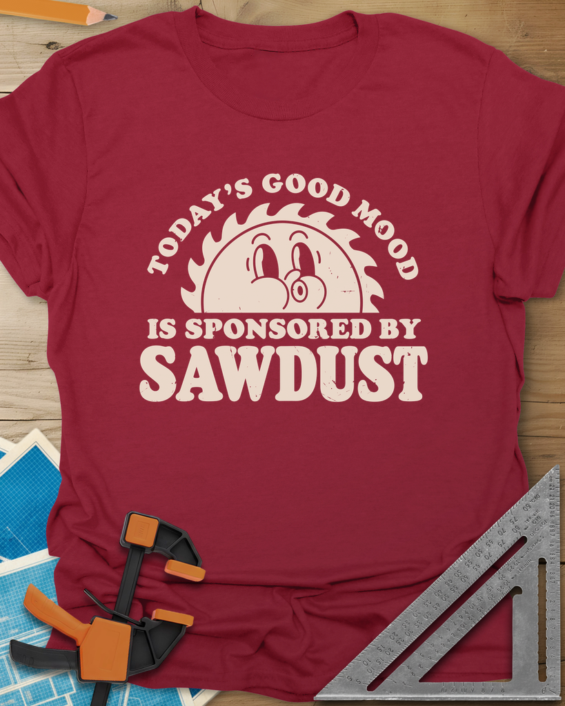 Sawdust Mood Tee — cardinal_red
