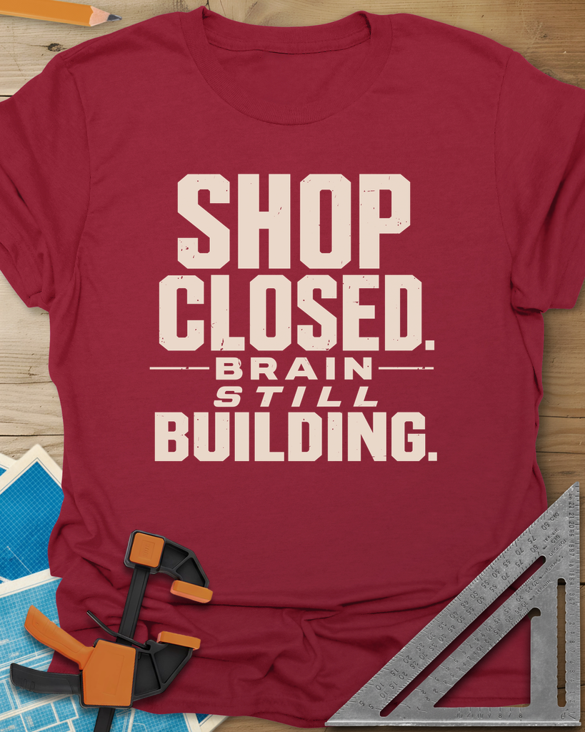 Brain Building Tee — cardinal_red