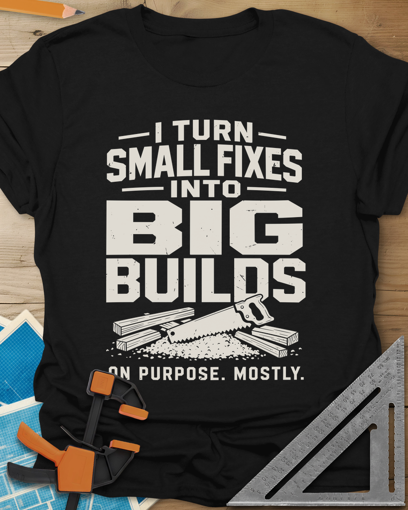 Big Builds Tee — black