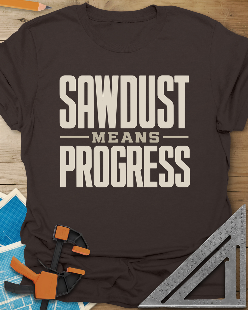 Sawdust Progress Tee — dark_chocolate