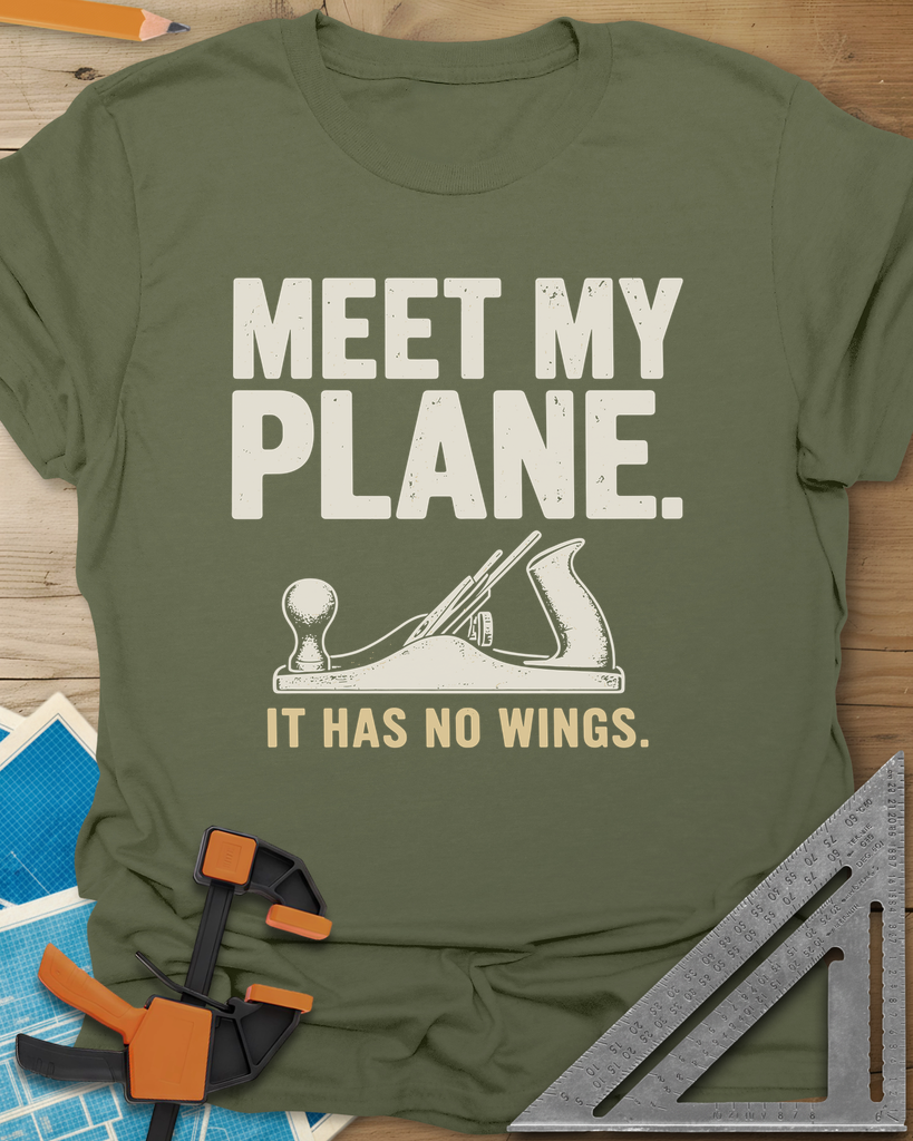 Meet My Plane Tee — military_green