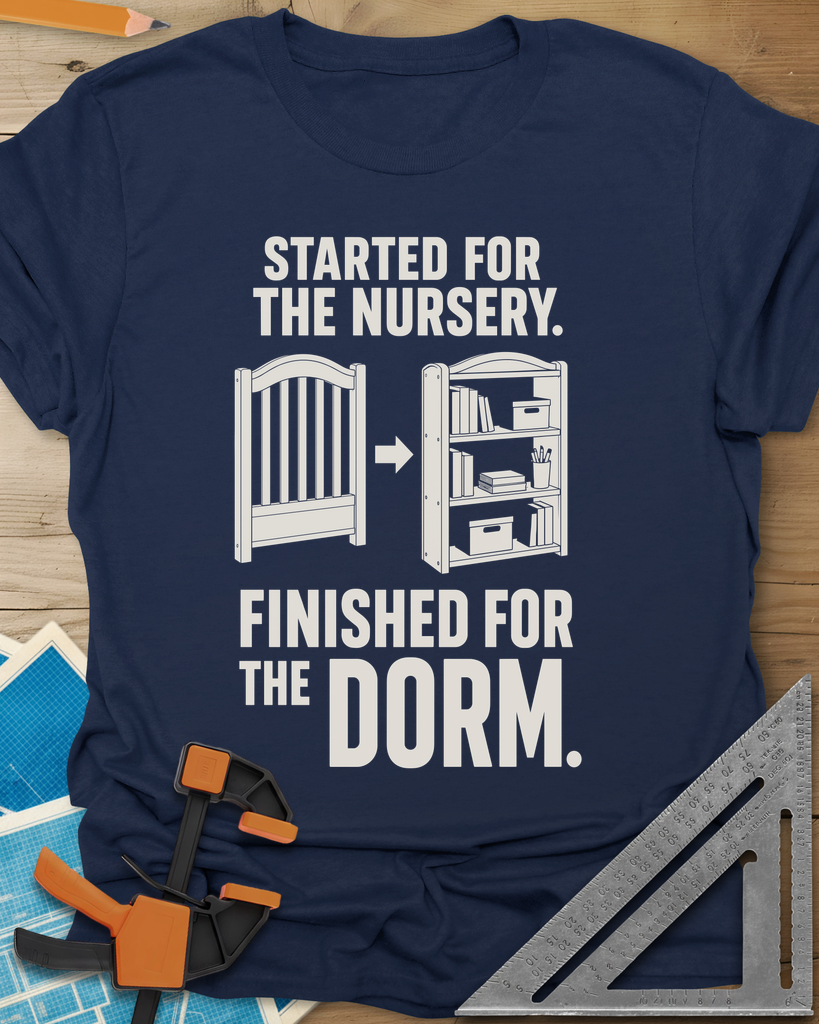 Nursery To Dorm Tee — navy
