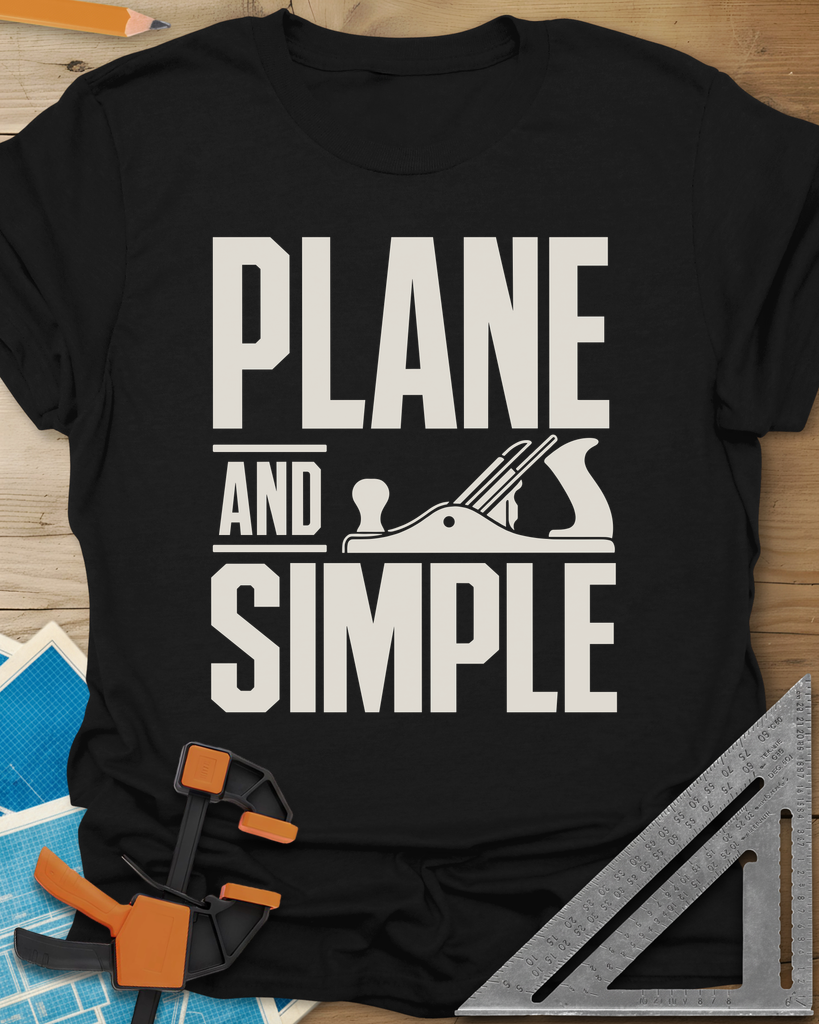 Plane & Simple Tee — black