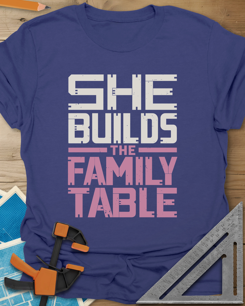 Family Table Tee — metro_blue