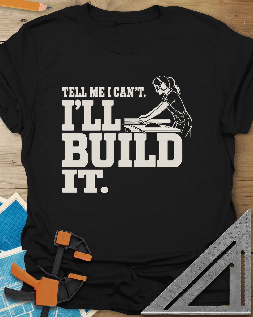 Build It Tee — black