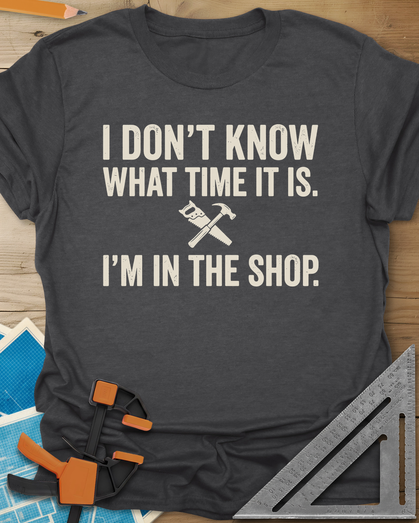 I Don't Know What Time It Is Tee — dark_heather_grey