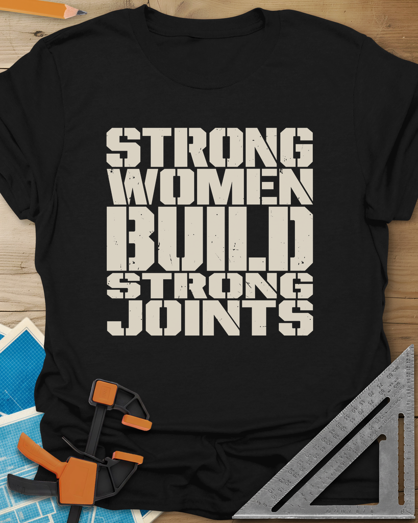 Strong Women Tee — black