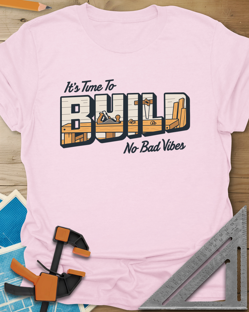 Build Time Tee — light_pink