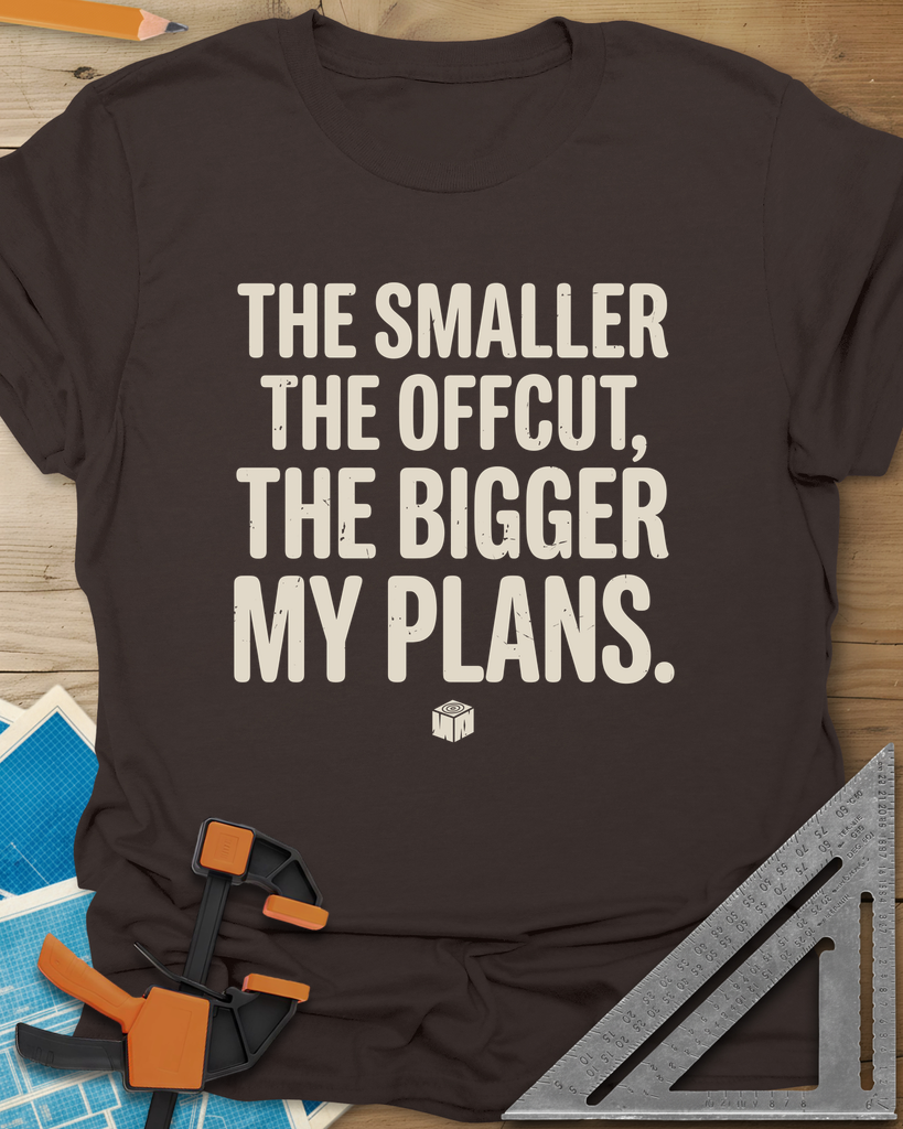 The Smaller The Offcut Tee — dark_chocolate