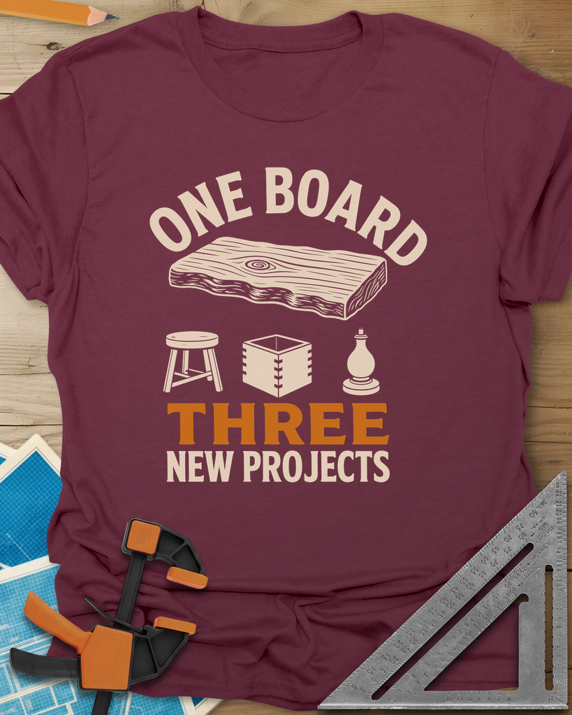 One Board Tee — maroon