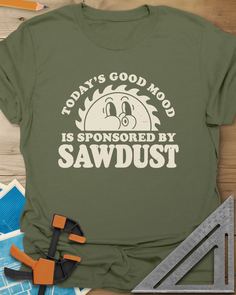 Sawdust Mood Tee — military_green